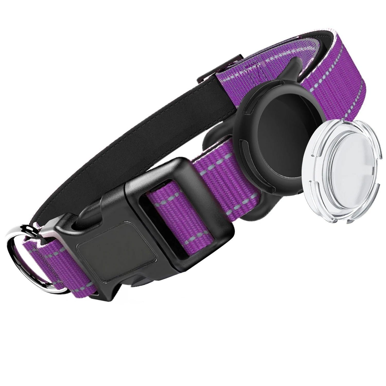 Reflective Soft Padded Safety Air Tag Waterproof Dog Collar