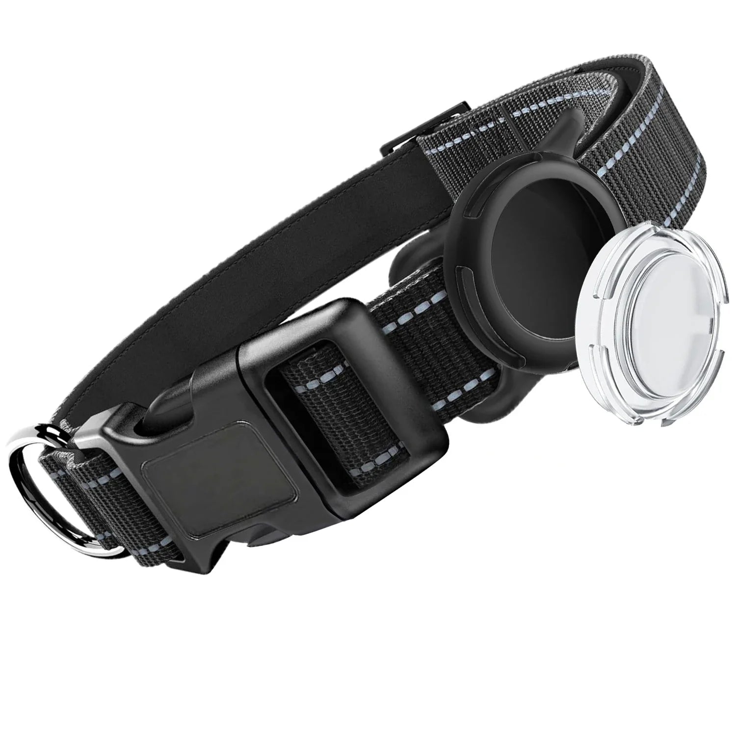 Reflective Soft Padded Safety AirTag Waterproof Dogs Collar