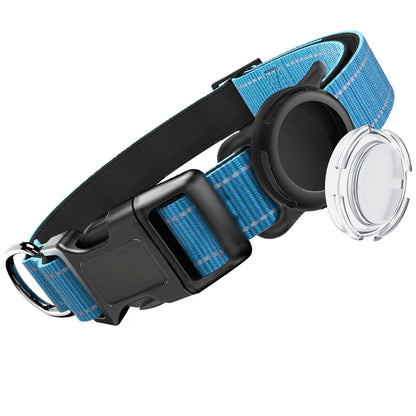 Reflective Soft Padded Safety AirTag Waterproof Dogs Collar