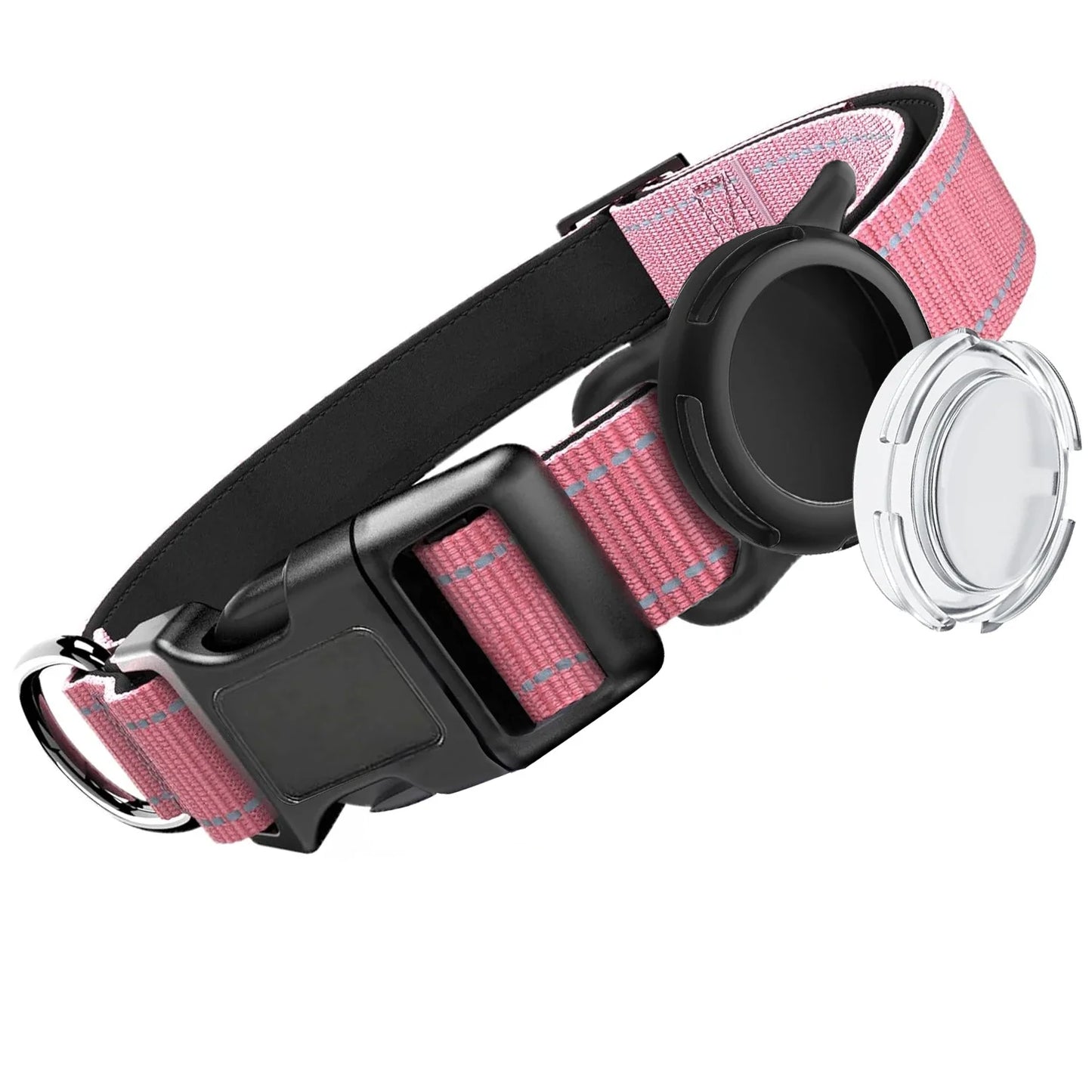 Reflective Soft Padded Safety Air Tag Waterproof Dog Collar