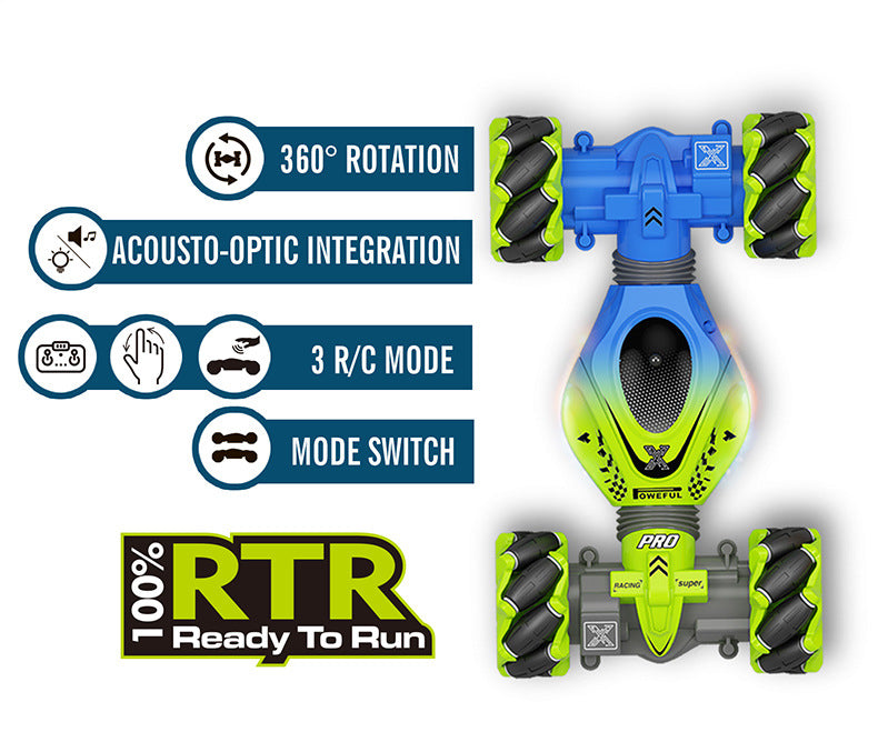 Remote Control Gesture Sensor Watch RC Stunt Twist Car