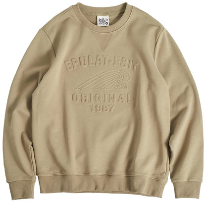 Autumn Winter Retro 3D Letter Sweatshirt
