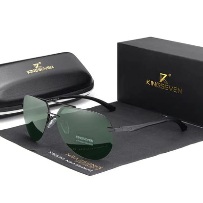 Retro HD Rimless Polarized Sunglasses