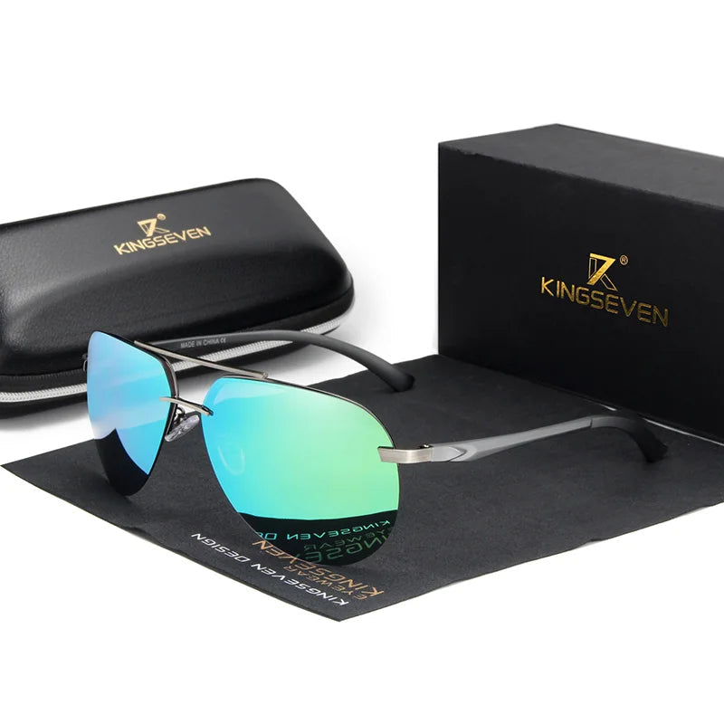 Retro HD Rimless Polarized Sunglasses