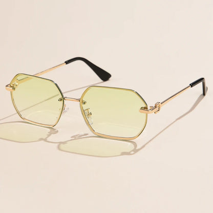 Retro Metal Polygon UV400 Protection Sunglasses