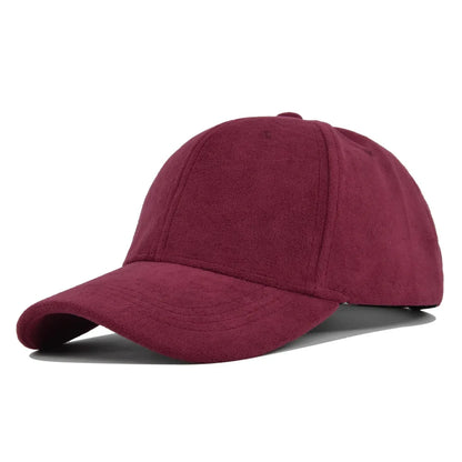 Retro Suede Adjustable Baseball Cap