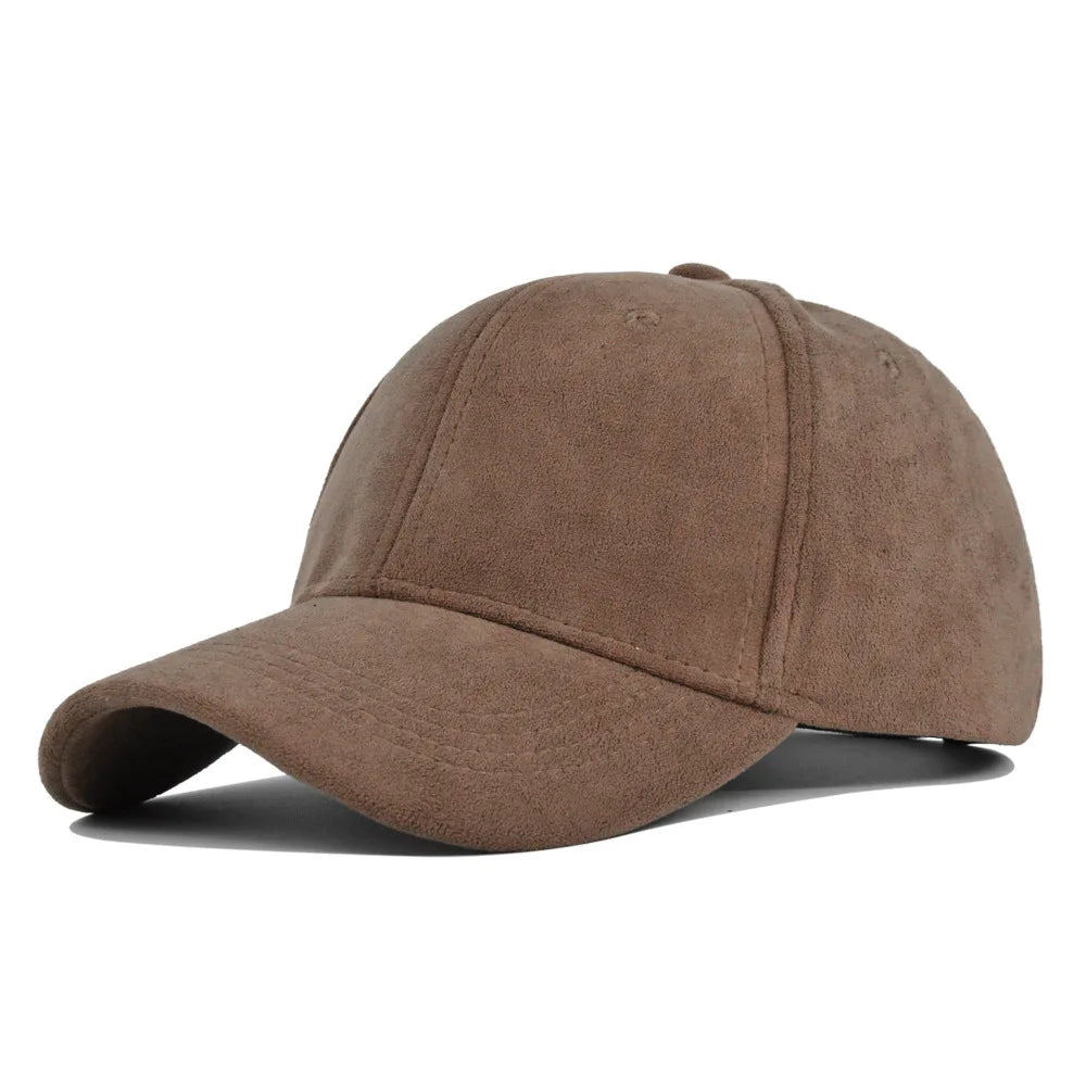 Retro Suede Adjustable Baseball Cap