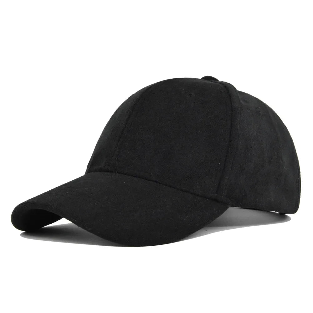 Retro Suede Adjustable Baseball Cap