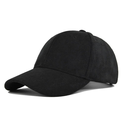 Retro Suede Adjustable Baseball Cap