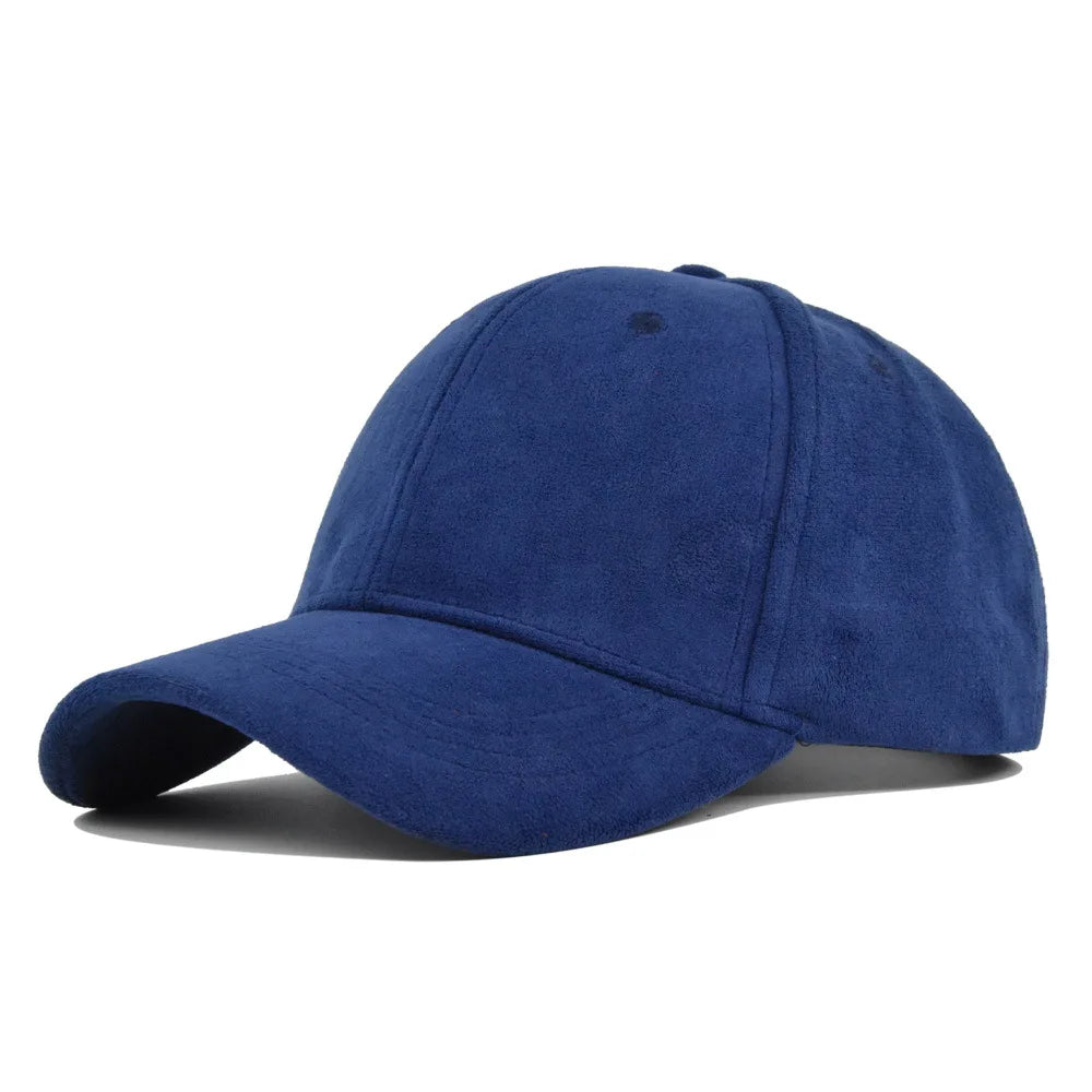 Retro Suede Adjustable Baseball Cap