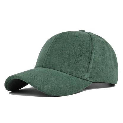 Retro Suede Adjustable Baseball Cap
