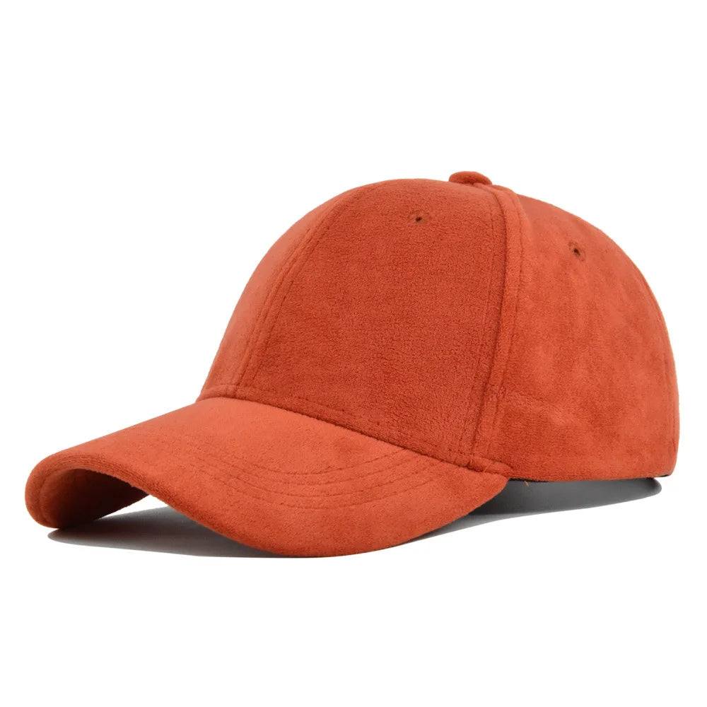 Retro Suede Adjustable Baseball Cap
