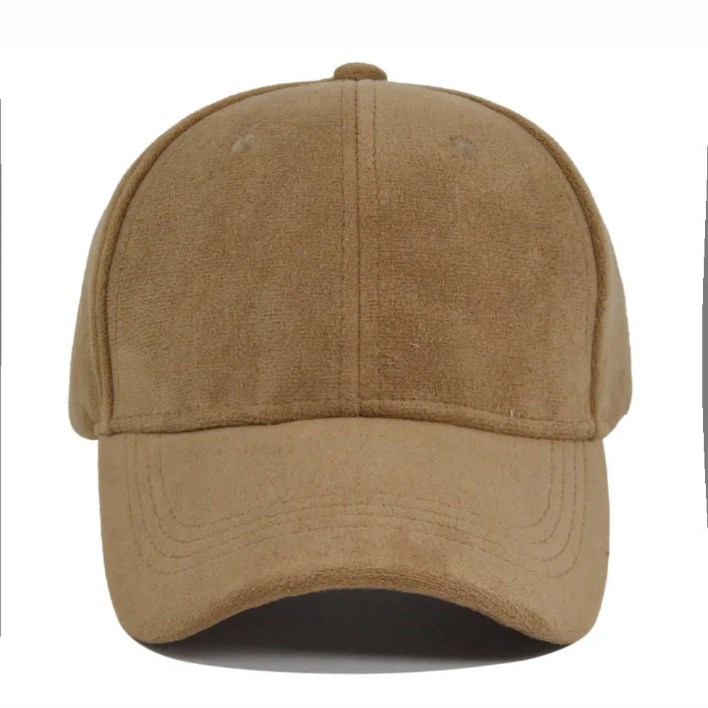 Retro Suede Adjustable Baseball Cap