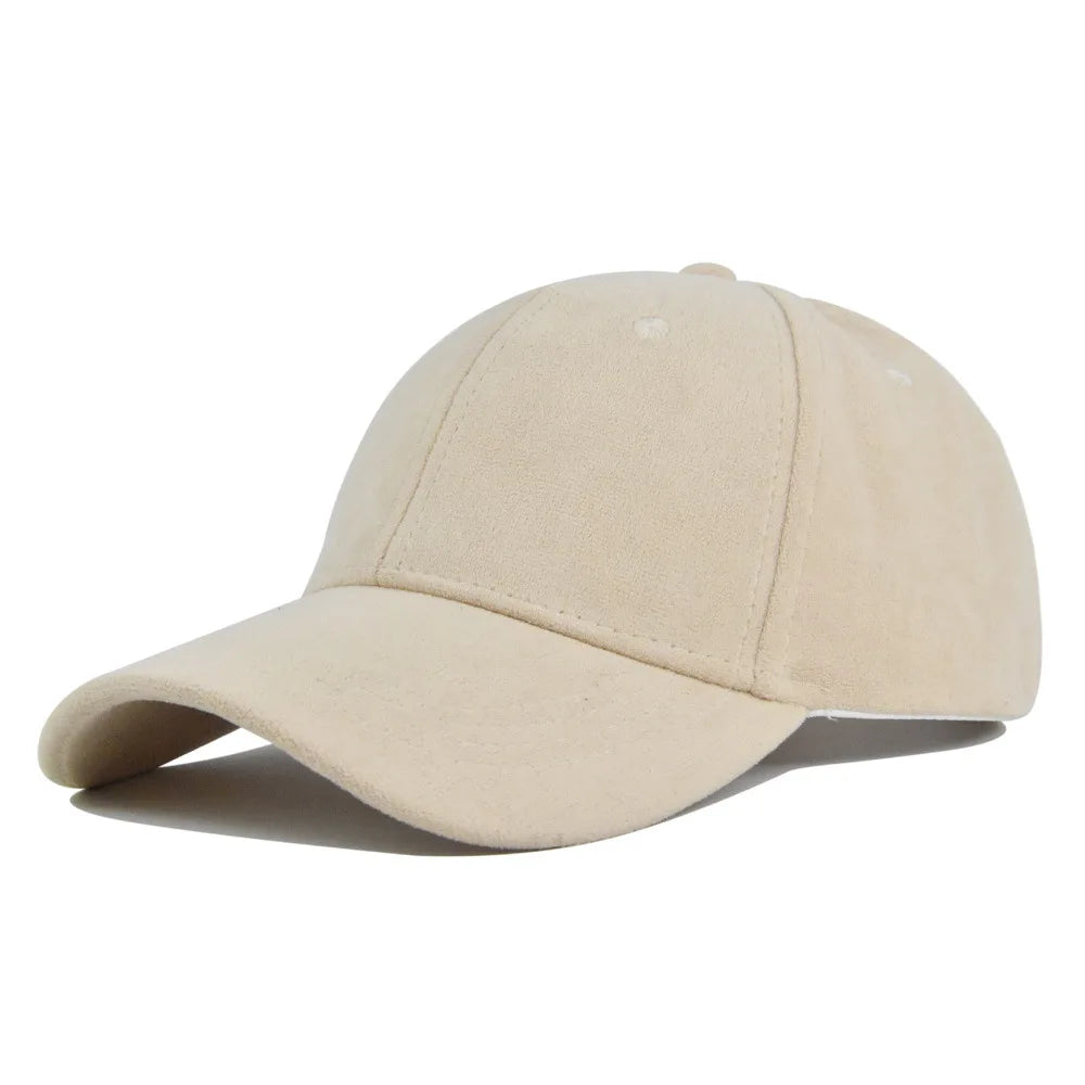 Retro Suede Adjustable Baseball Cap