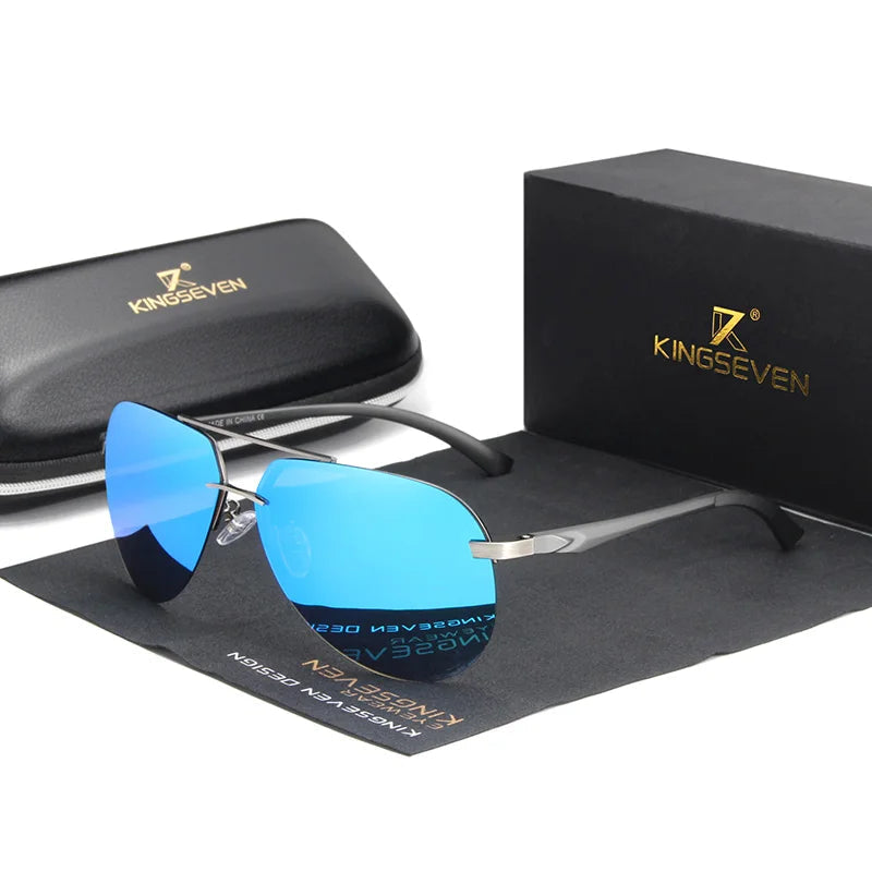 Retro HD Rimless Polarized Sunglasses