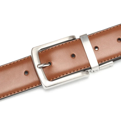 Reversible Men's Leather Belt for Jeans