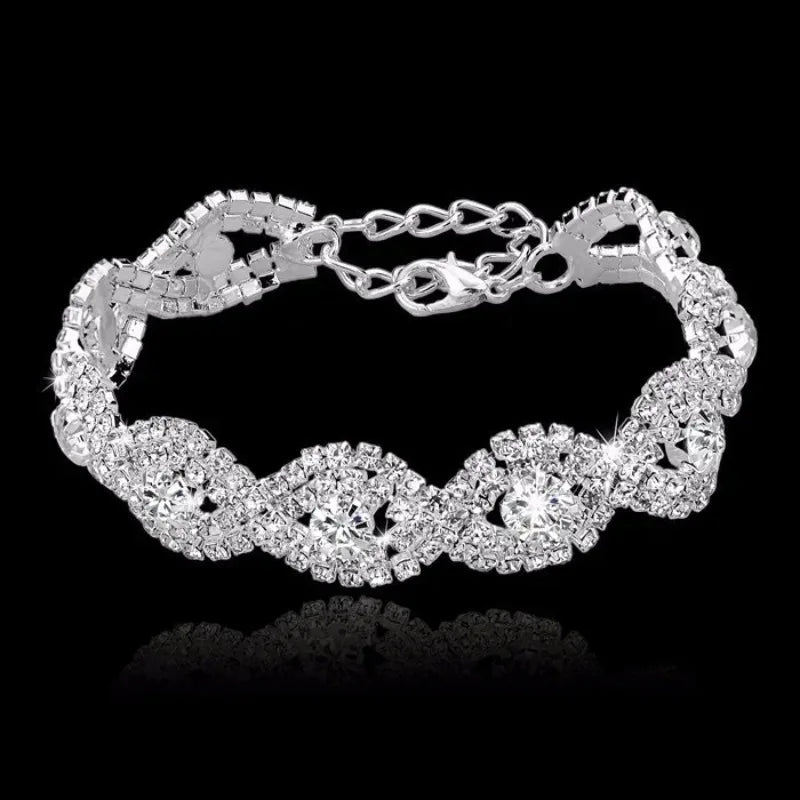 Rhinestone wrist bracelet

