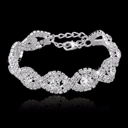 Rhinestone wrist bracelet


