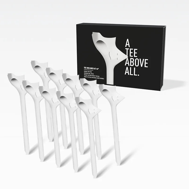 Rhombic Golf Tee with Diagonal Insert Ball Holder