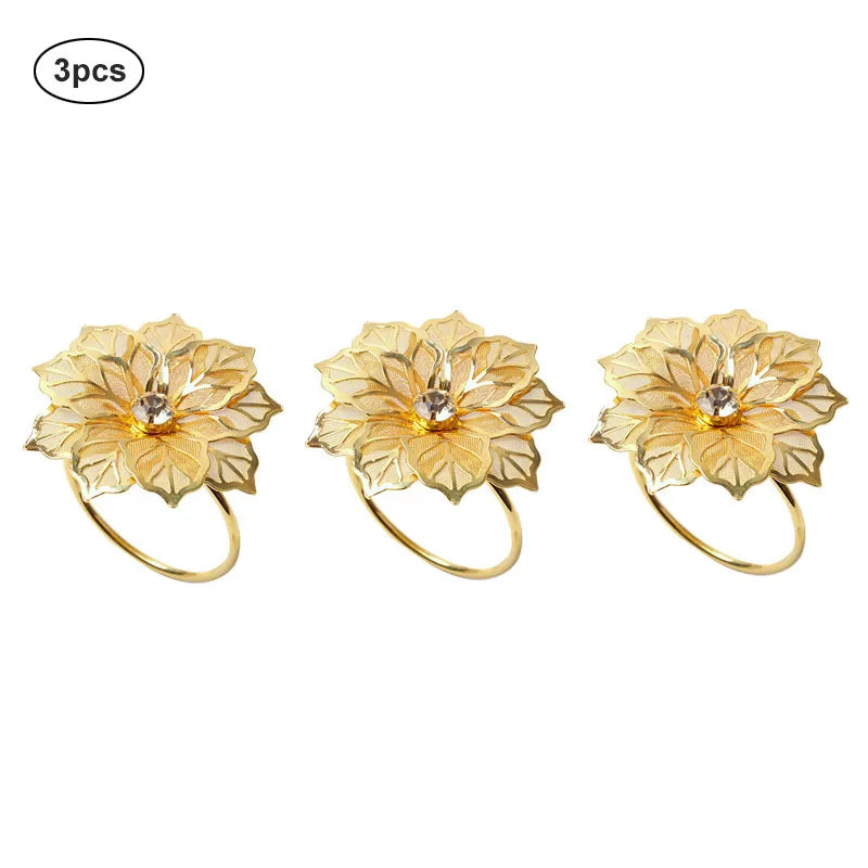 Leaf Napkin Rings Elegant Table Decor