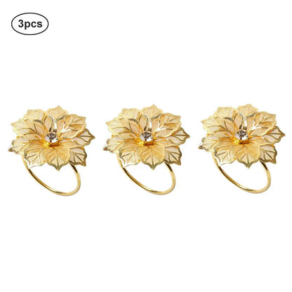 Leaf Napkin Rings Elegant Table Decor