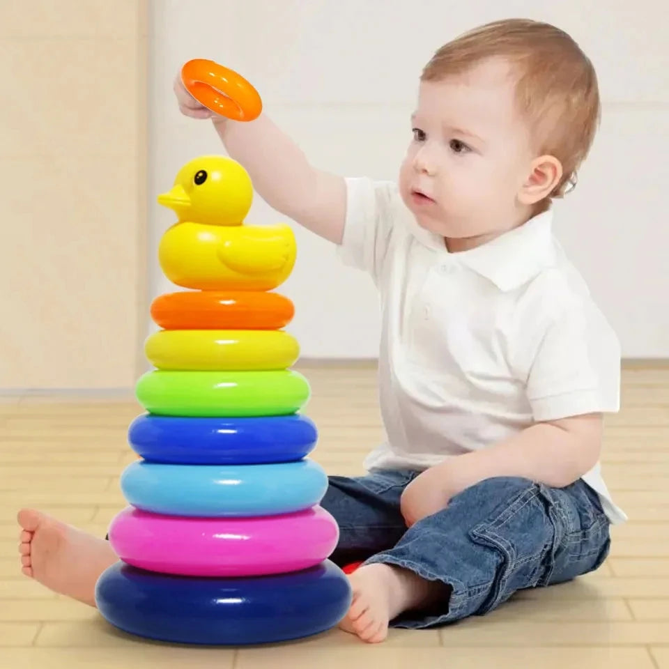 Montessori Rolling Ball Pile Tower Children Educational Toys