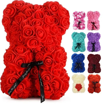 Artificial Flower Eternal Rose Teddy Bear Valentine's Day Anniversary Gifts