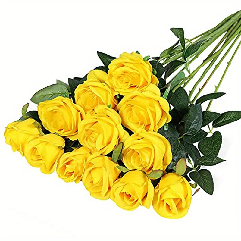 Realistic Artificial Roses for Weddings & Home Decor