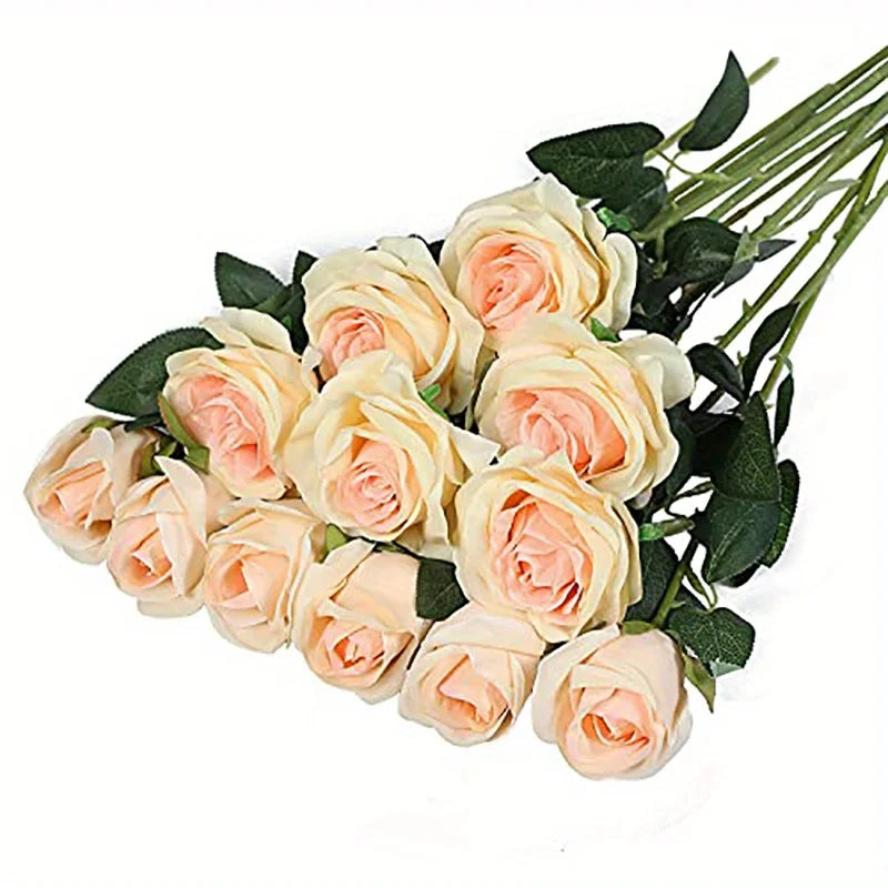 Realistic Artificial Roses for Weddings & Home Decor