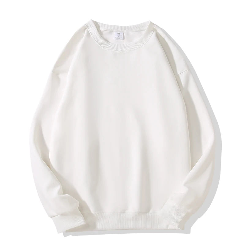 Simple Round Neck Sweatshirt- Men’s Loose Pullover
