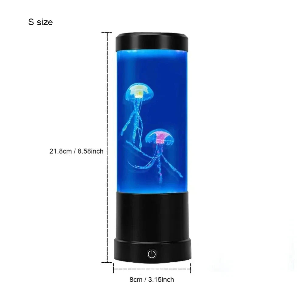 Quallenlampe, Farbwechsel, Fernbedienung, Aquarium, LED-Nachtlicht, Aufladen, entspannende Stimmung