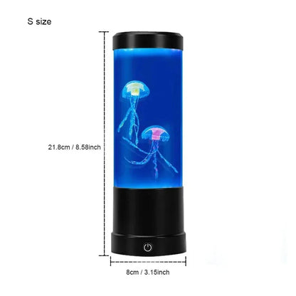 Quallenlampe, Farbwechsel, Fernbedienung, Aquarium, LED-Nachtlicht, Aufladen, entspannende Stimmung