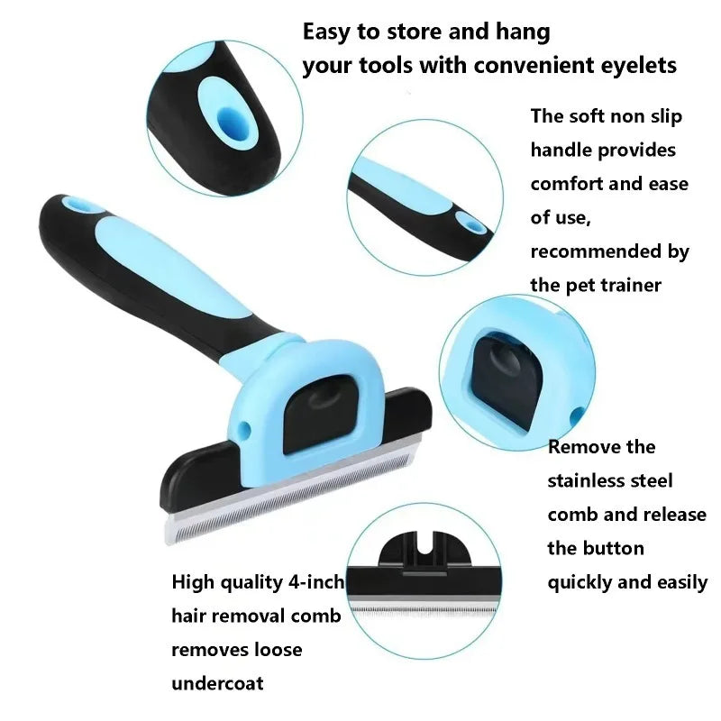 Pet Detachable Stainless Steel Hair Remover Roller