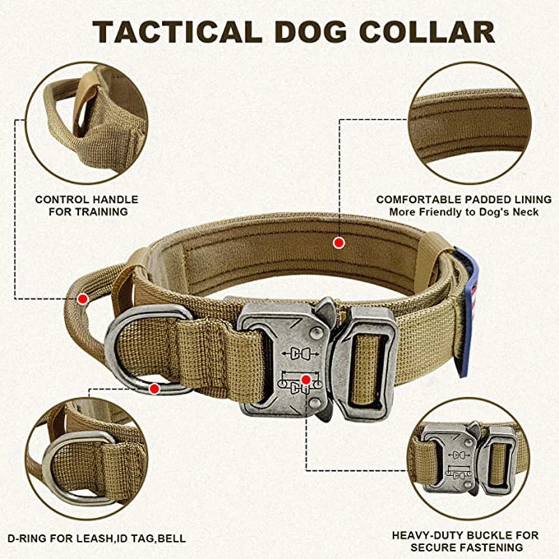 dog collar, tactical dog collar, tactical dog, tactical collar, dog accessories, military dog collar, pet collar, adjustable dog collar