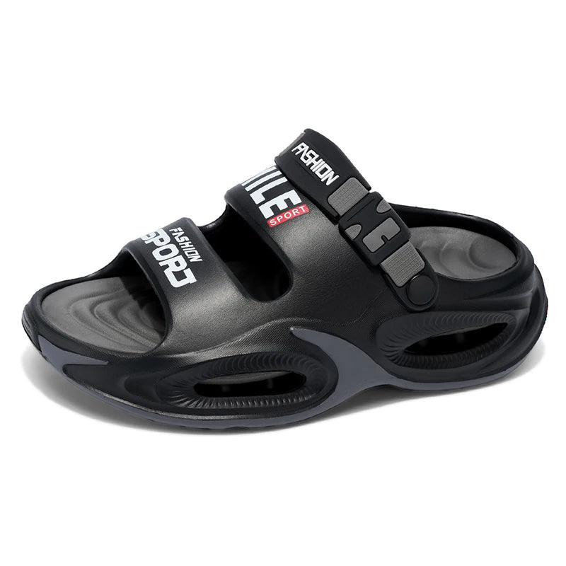 Tongs d'été pour hommes — Semelle souple antidérapante, idéales pour le sport et la conduite.
