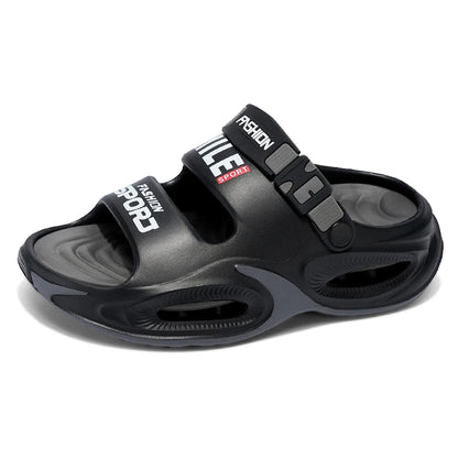 Tongs d'été pour hommes — Semelle souple antidérapante, idéales pour le sport et la conduite.