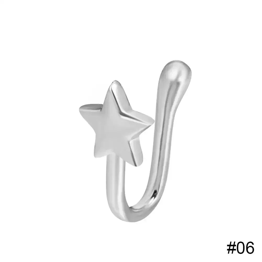 Women's Delicate Fake Piercing Nose Clip