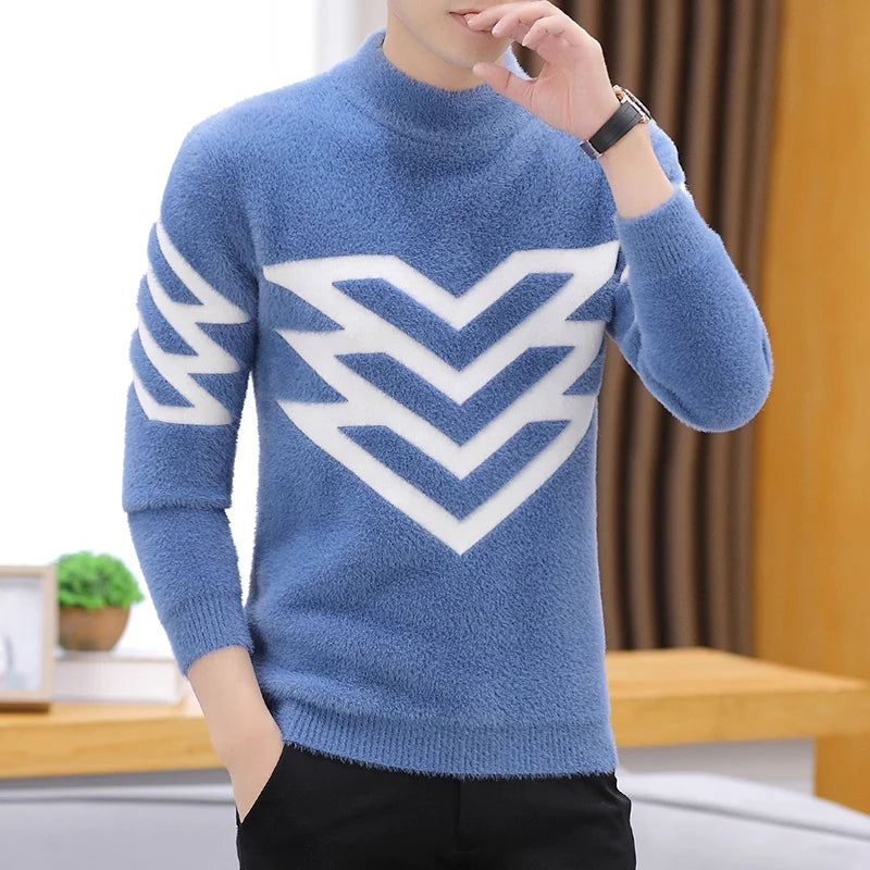 Knit Turtleneck Sweater for men