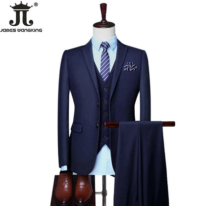 High-End Formal Three-Piece Suit for Men