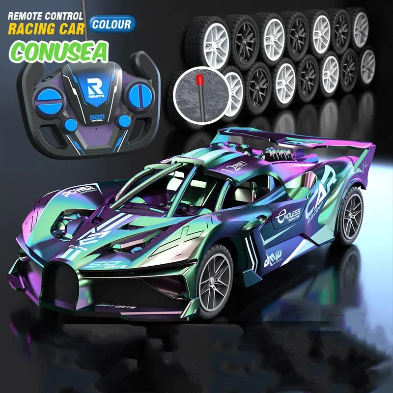 Led Light Sports Electric RC Racing Car Toy
