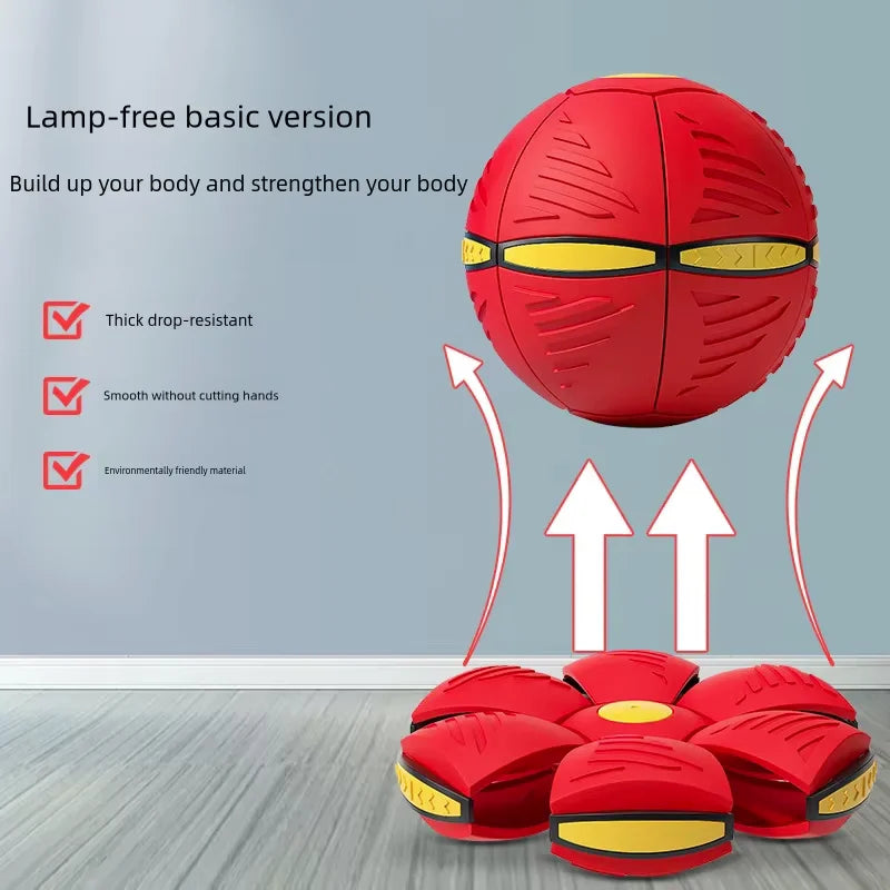 Pet LED Glow Light Magic Flying Saucer Ball Toys