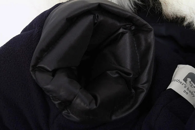 Combinaison imperméable à capuche d'hiver confortable pour bébés