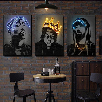 Hip Hop Singers Abstract Wall Art Paintings