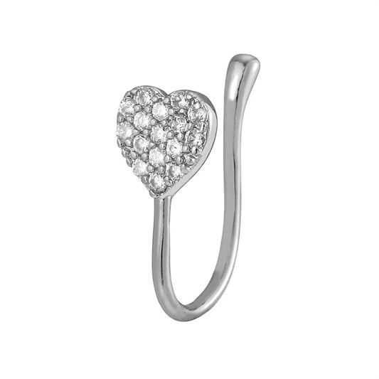 1PC Copper Piercing Women Nose Clip