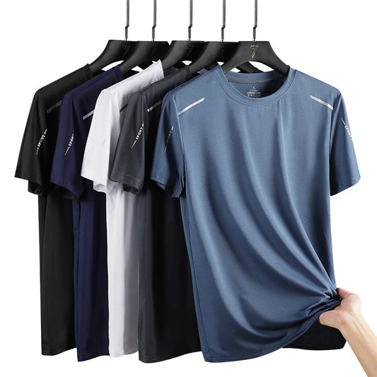 Men's Solid Color Simple Breathable Outdoor T Shirt