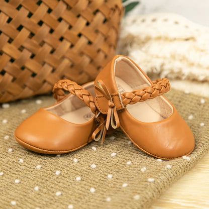 New Baby Girl Classic Bowknot Rubber Sole Shoes