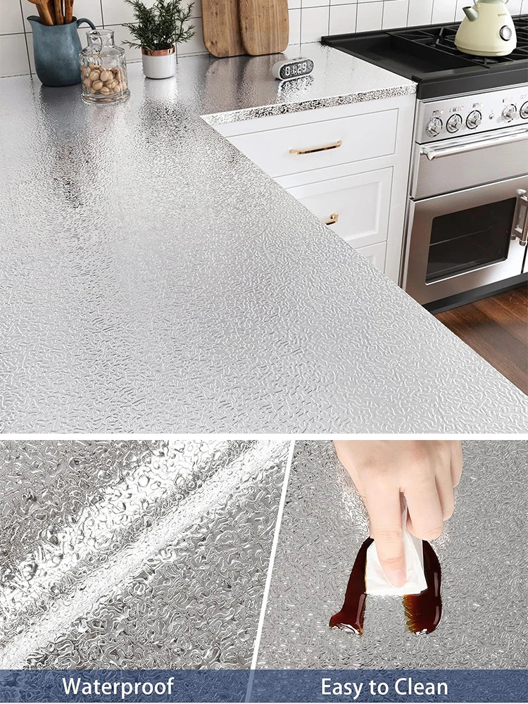 Decorative Wall Paper Furniture Renovation Stickers Kitchen Cabinet Waterproof Wallpaper.