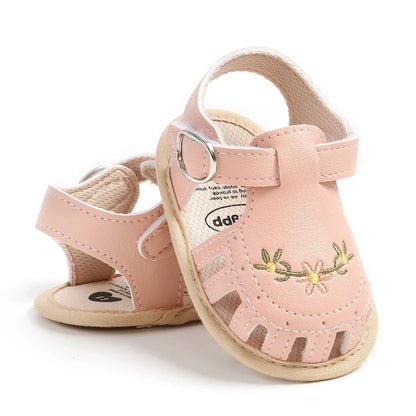 Summer Lightweight Floral Soft Sole Newborn Jelly Sandals
