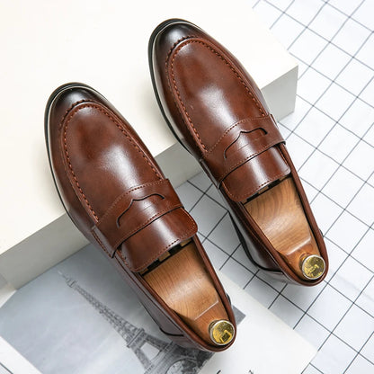 Slip On Formal Comfortable Leather Tassel Loafers for Men