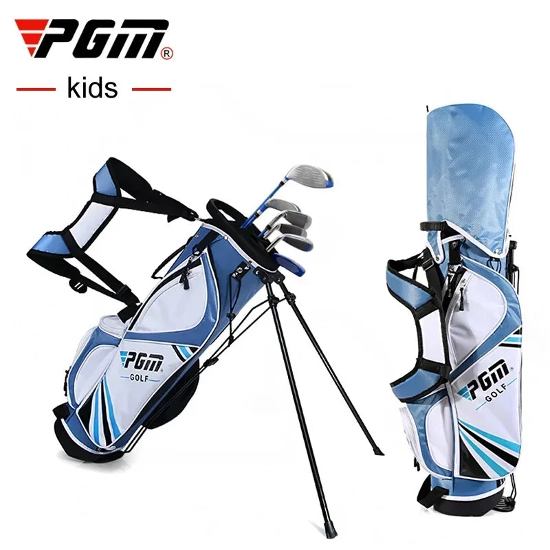Right-Handed Children's Golf Clubs with Stand Bag & Headcovers – Lightweight Junior Golf Clubs